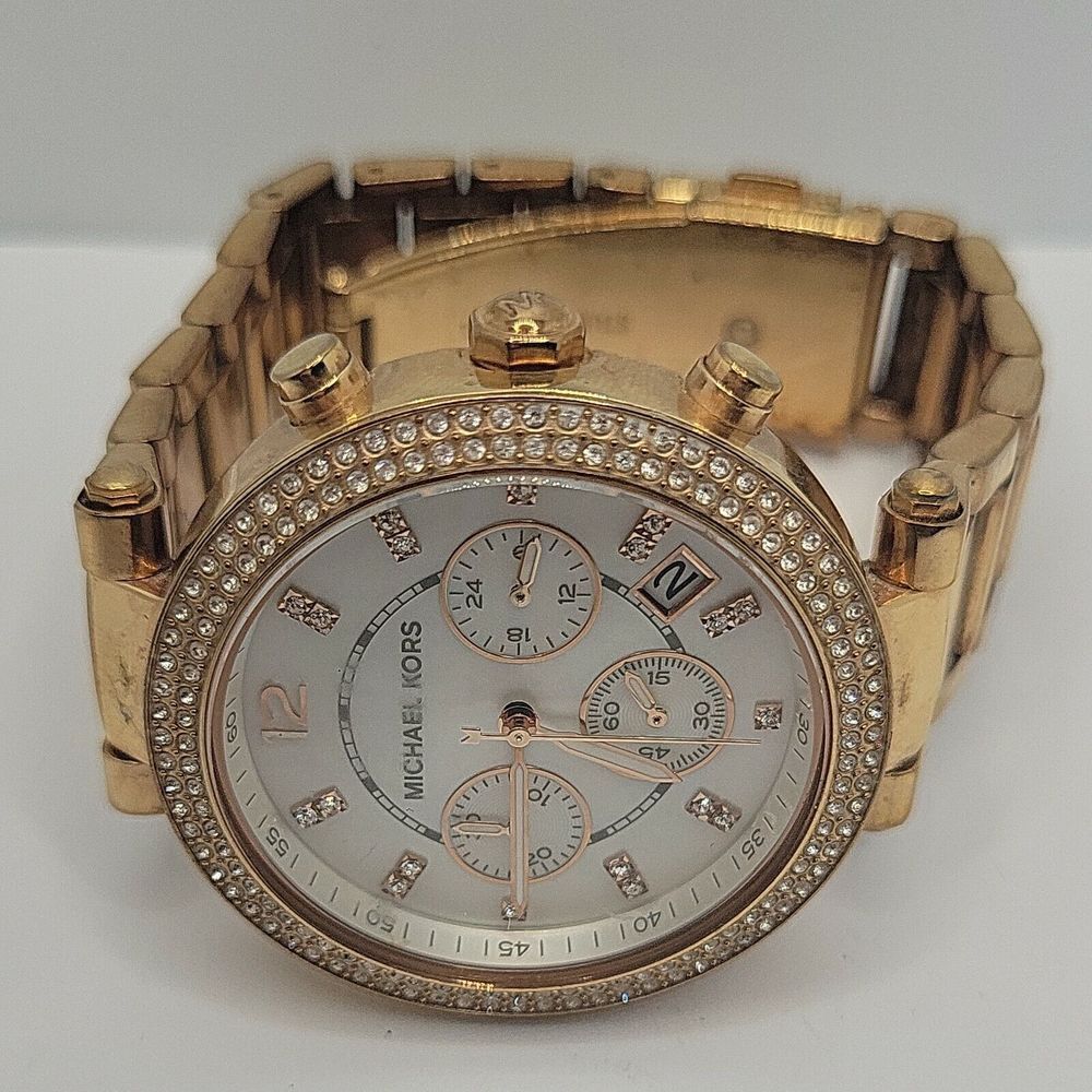 Michael Kors MK5491 Women's Stainless Steel Analog White Dial Quartz Watch BC646 - Picture 6 of 10